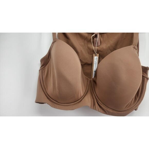 Skims 38C Sienna Brown Fits Everybody Full Coverage Back Smoother Bra NWT - Picture 3 of 7